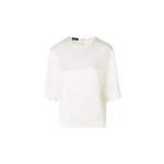 Boxy Silk Satin T-Shirt Blouse