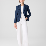 Cooper Wide Leg Stretch Cotton Denim Pants