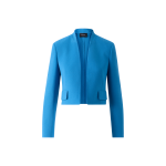 Short Wool Crêpe Double-Face Jacket