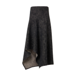 Washed Heavyweight Cotton-Denim Midi Skirt