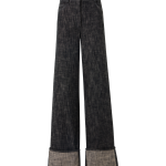 Cooper Wide-Leg Pants in Washed Heavyweight Cotton-Denim