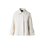 Water Repellent Short Jacket in Coated Linen