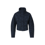 Raw Denim Tweed Fitted Jacket