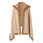 Cashmere Double-Face Knit Cardigan Cape