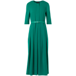 Long-Sleeve Wool Shelly Midi Dress