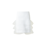 Short Pencil Skirt with Tulle Waves