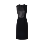 Sleeveless Wool-Crêpe Double-Face Sheath Dress