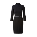 Mock Neck Wool Double-Face Dress