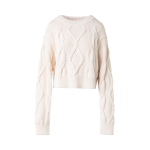 Crew Neck Sweater in Chunky Cable Cotton