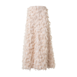 Flared Midi Skirt in 3D Jacquard