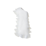 Cotton Silk Cocktail Dress with Waves