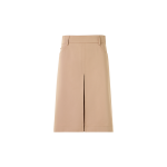 A-Line Cotton Gabardine Skirt