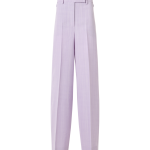 Forest Wide-Straight-Leg Pants in Viscose-Silk Melange Twill