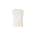 Sleeveless Chunky Cotton Mesh Knit Top