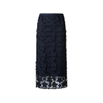 Midi Skirt with 3D Star Embroidery