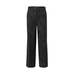 Chiara Wide-Leg Pants in Washed Heavyweight Cotton-Denim