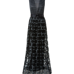 Mixed Trapezoid Embroidery Gown