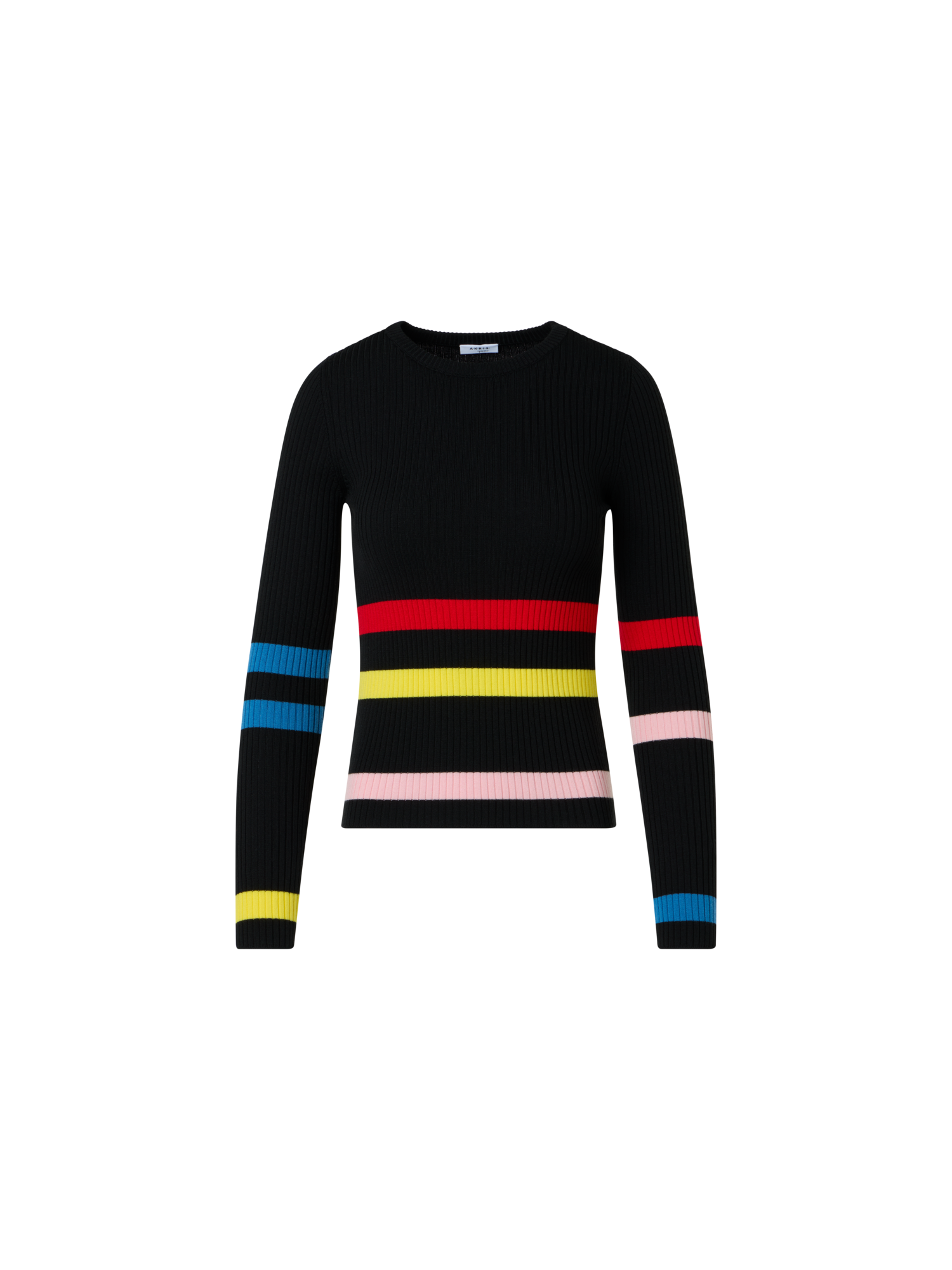 img_dbf51c15-546d-49ae-8177-53823f99e530.png Color-Block Stripe Ribbed Knit Sweater - Image 1