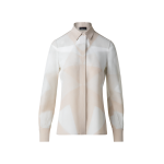 Silk Blouse with Chiaroscuro Print