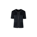 Short-Sleeve Cotton Jersey Blouse