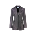 Metallic Birdseye Jersey Blazer