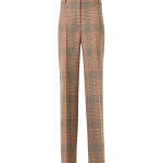 Chiaro Wide-Leg Pants in Glen-Check Heavy Wool Twill
