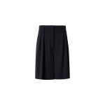Pleated Cool Wool Bermuda Shorts