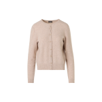 Long-Sleeve Wool-Cashmere Knit Cardigan
