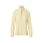 Striped Silk Crêpe Tunic Blouse