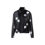 Bomber Jacket in Silk with Dandelion Print