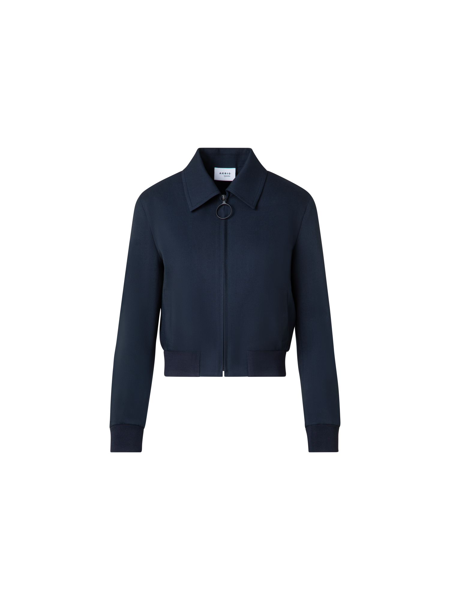 img_f2de9329-9af4-47b6-b054-1849c7b533df.png Cropped Bomber Jacket in Cool Wool - Image 1