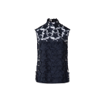 Top with 3D Star Embroidery