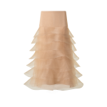 Pencil Skirt with Tulle Waves