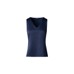 Wool Satin Sleeveless Blouse Top