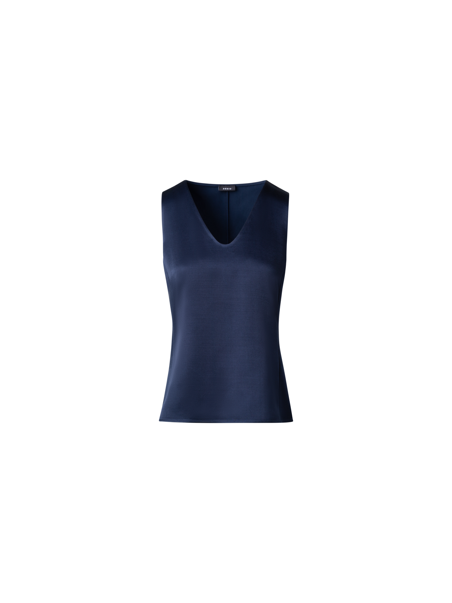 img_f9a00704-274d-4457-9248-5ea14ac6af0c.png Wool Satin Sleeveless Blouse Top - Image 1