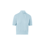 Short Sleeve Cashmere Sweater with Knot Detail